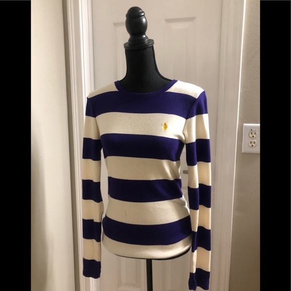 Ralph Lauren Tops - Ralph Lauren striped long sleeve t-shirt.